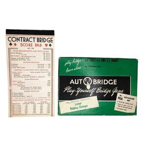 Vintage Play yourself Bridge Game by Autobridge